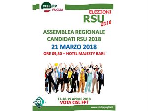 RSU Pubblico Impiego 2018: domani assemblea dei candidati verso le votazioni di aprile
