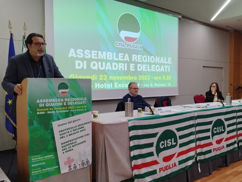 Sanità, Cisl Puglia: la misura è veramente colma