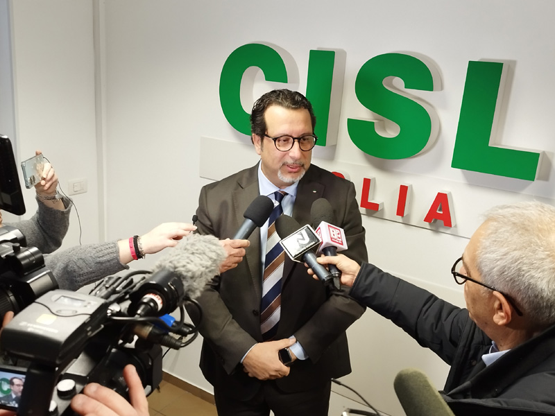 Conferenza stampa Cisl Puglia, Castellucci: non solo spettatori ma concretezza e responsabilità