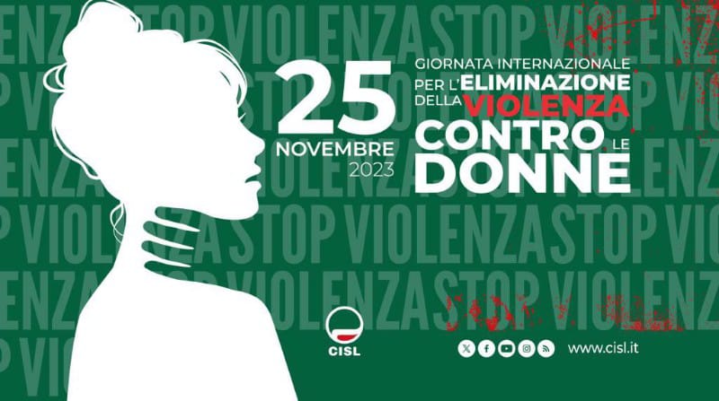 Violenza di genere, Cisl: lavoriamo insieme su interventi culturali e occupazionali